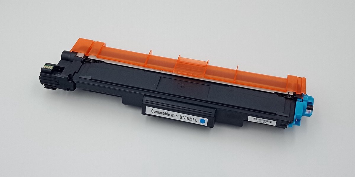 KATRIZ® huismerk toner TN247 Cyaan | voor Brother DCP-L3510CDW / DCP-L3550CDW / HL-L3210CW / HL-L3230 CDW / HL-L3270CDW / MFC-L3710CW / MFC-L3730CDN / MFC-L3750CDW / MFC-L3770CDW